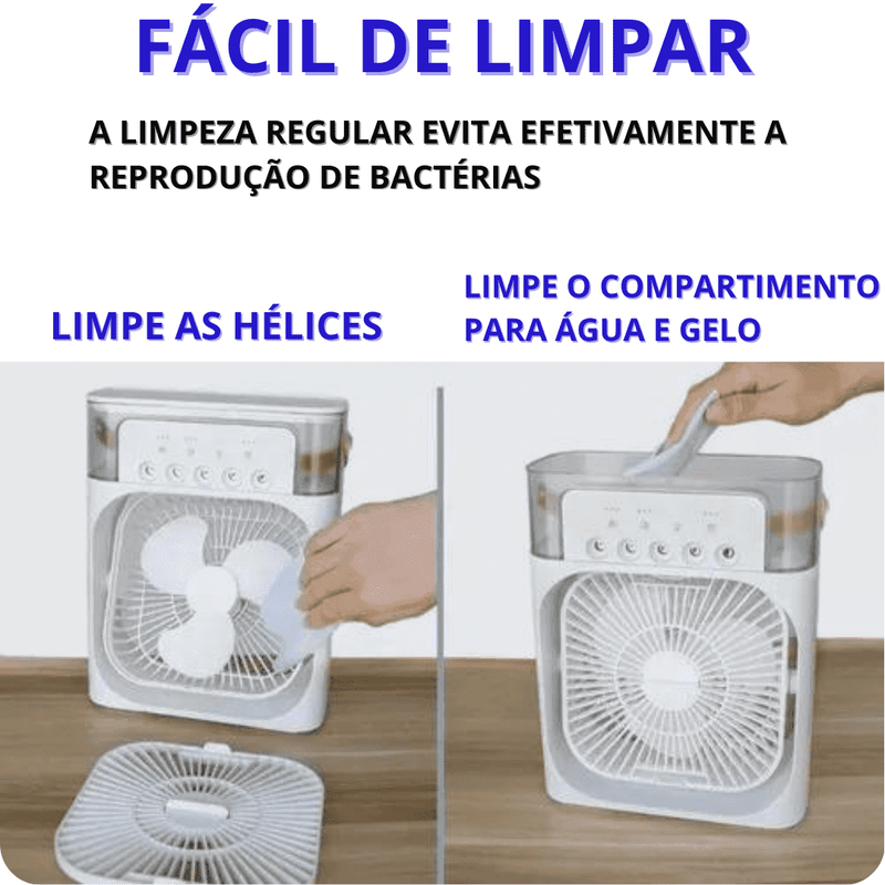 Freze Air - Mini Ventilador e Umidificador Portátil