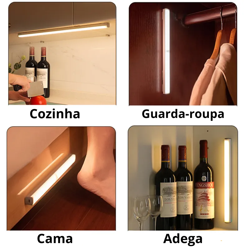 Lâmpada Led Portátil com Sensor de Movimento - EcoLume Sensorial®